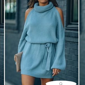 NWT Vici cold shoulder sweater dress